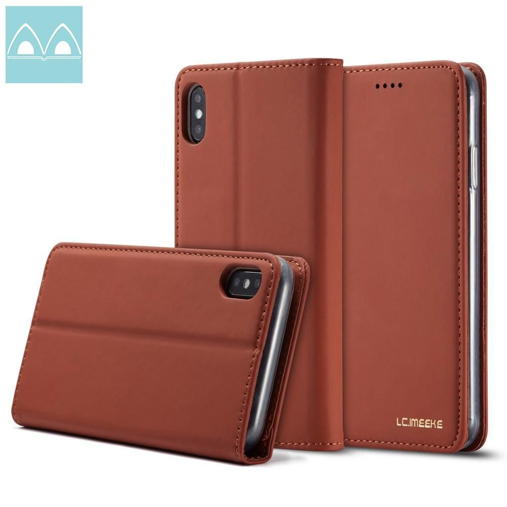 For iPhone 5 5S SE 6 6S 7 8 Plus X XR XS SE2 2020 iPhone 11 Pro Max Leather Magnetic Flip Wallet Case PU & TPU Casing with Stand Card Slots