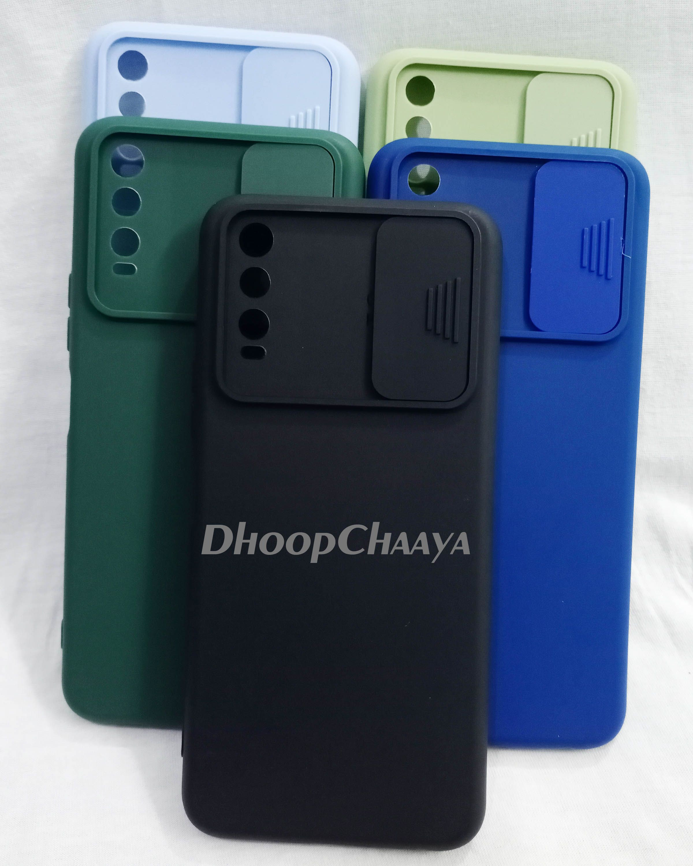 VIVO Y20 / VIVO Y20i / VIVO Y20 G / VIVO Y20s / VIVO Y12s / VIVO Y12a - Slide Camera Lens Protection Soft Silicone Shutter Case Cover