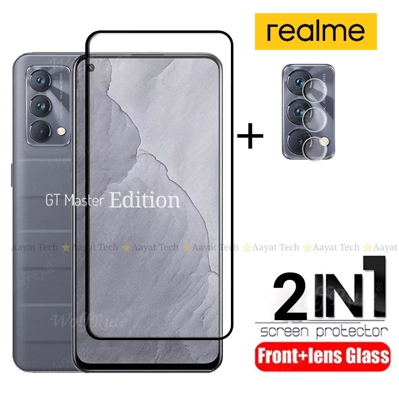 Realme GT Master Edition _ 2 in1 Combo Pack (Full Glass Protector,Back Camera Nano Poly Protector) Not Glass