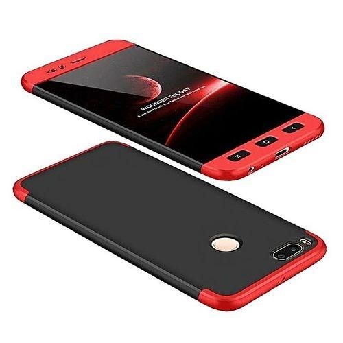 Xiaomi Mi A1 360 Degree Back Cover - Black and Red