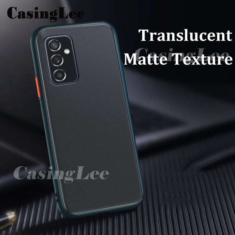 For Samsung Galaxy M52 Case Shockproof Scrub Matte Transparent Soft edge Silicone Frame Hard Clear Back Cover Samsung M52 Phone Cases For girls and Boys