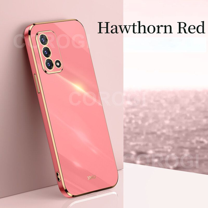 For OPPO F19 / OPPO A95 Cover Fashion Shiny Plating Square Bumper Slim Phone Case Soft TPU Silicone Shockproof Protective Back Cover