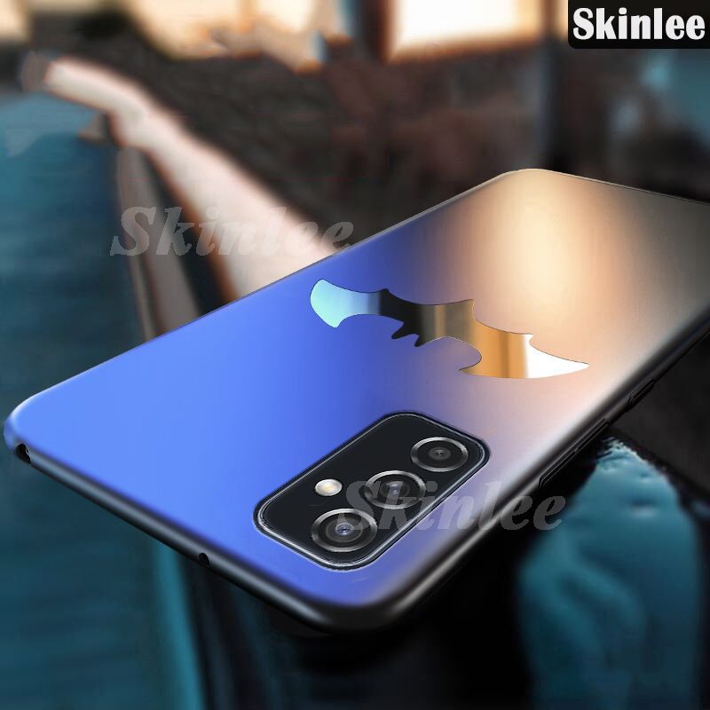 Skinlee Phone Case Samsung Galaxy A13 5G Case Luxury Frosted Matte Back Slim Metal Bat man Non-slip Protective for Samsung A13 5G Back Cover