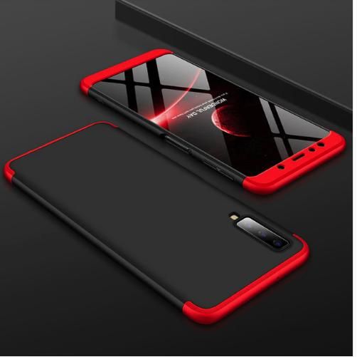 Samsung Galaxy A9 2018 GKK 360 Full Protection Hard Matte Case- Red & Black