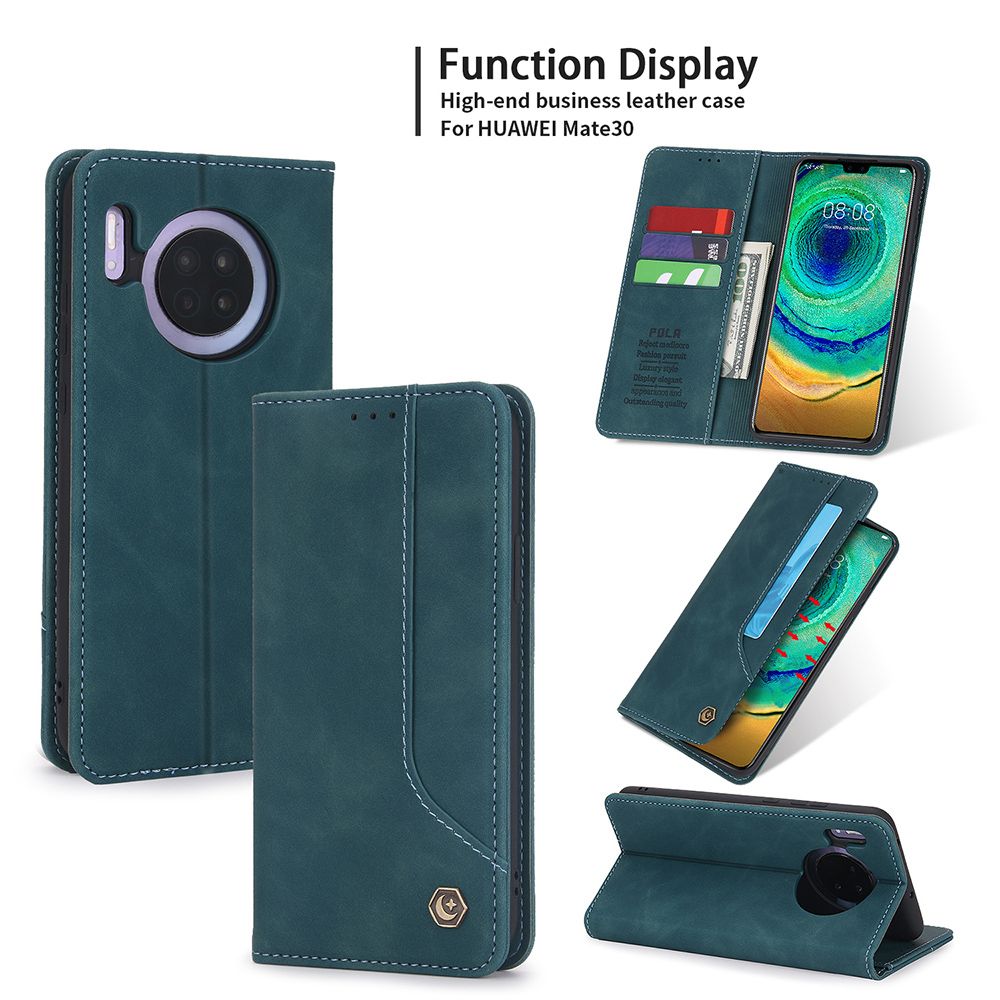 Case For Huawei Mate 30 Phone Case Premium Retro Leather Magnetic Card Wallet Holder Case Shockproof TPU Inner Flip Stand Cover