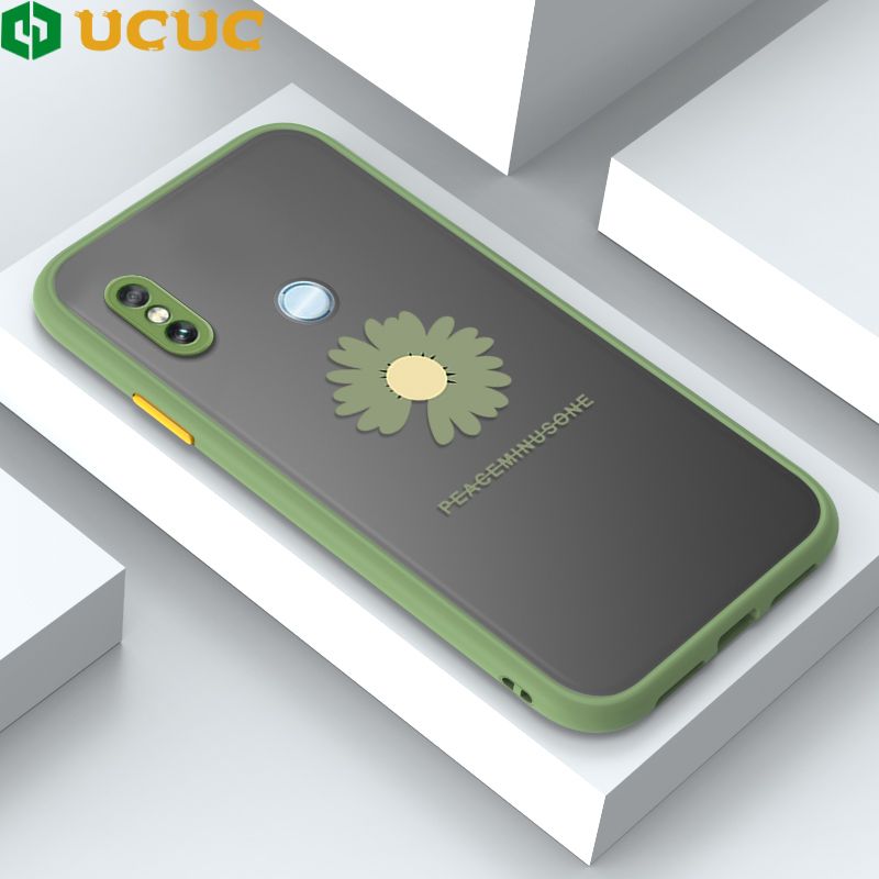 UCUC for Redmi Note 5 Pro Back Cover Small Fresh Daisies Mobile Phone Case Ultra Thin Full Lens Protection Phone Case for Girl