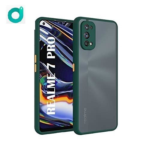 Realme 7 Pro Anti-knock Polo-chromatic Matte Colorful Bumper Protective Back Case Cover