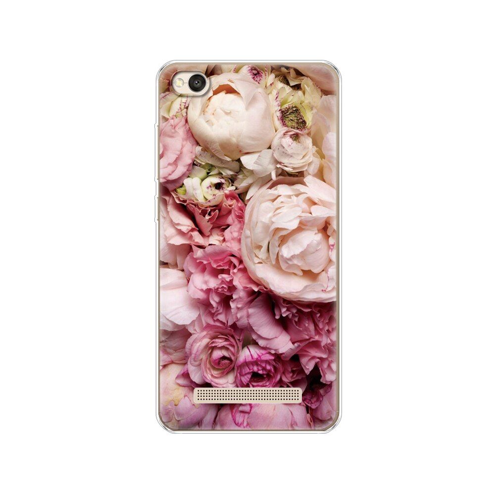 Fashion TPU Phone Case For xiaomi Redmi 4A Soft Silicone Painting Case for Redmi 4A Hongmi 4a 5.0 inch protective coque flower
