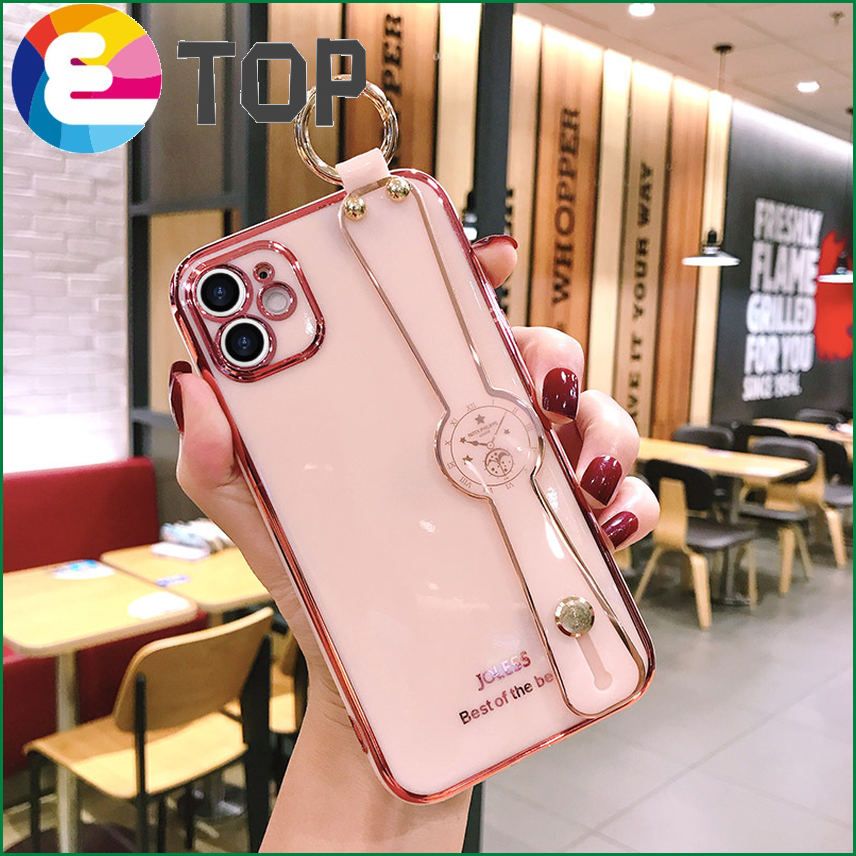 Huawei P40Pro mobile phone shell electroplating wristband mate40 protective sleeve Nova876 glory 50 suitable for P30 goddess