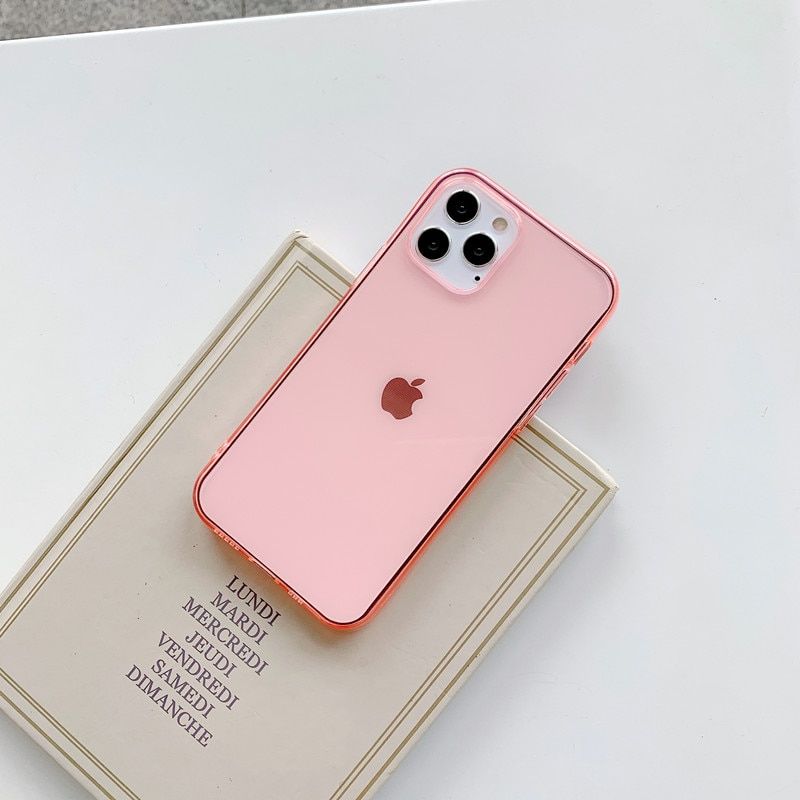 Ultra Thin Black Clear Phone Case For iPhone 13 12 11 Pro Max XS MAX XR X 6s 7 8 Plus Transparent Soft TPU Silicone Back Cover