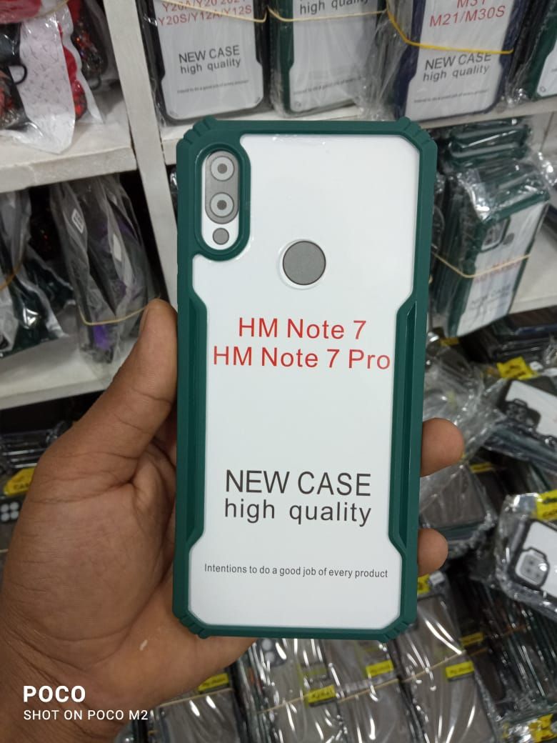For Redmi Note 7/ Redmi Note 7 Pro Luxury Shockproof Clear Hybrid Transparent Hard Cover