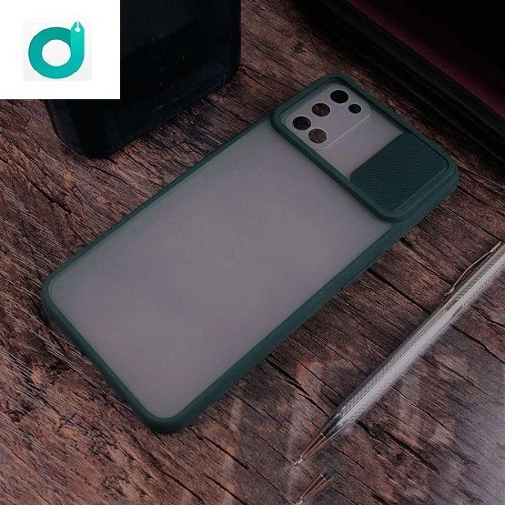 Oppo A92 Camera Protection Shutter Translucent Back Cover Case