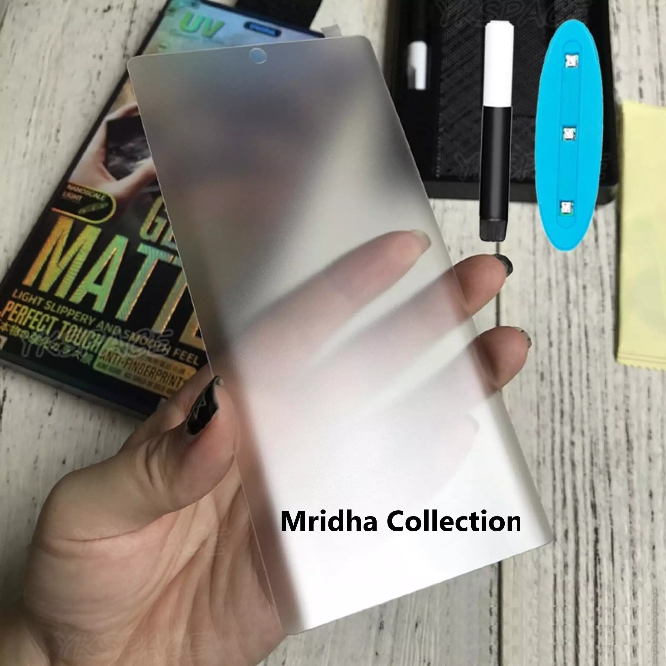 Samsung Galaxy Note 20 Ultra Premium Anti-Fingerprint Matte UV Screen Protector UV Liquid Full Screen Adhesive Tempered Glass Anti-Glare/Compatible with Fingerprint Sensor