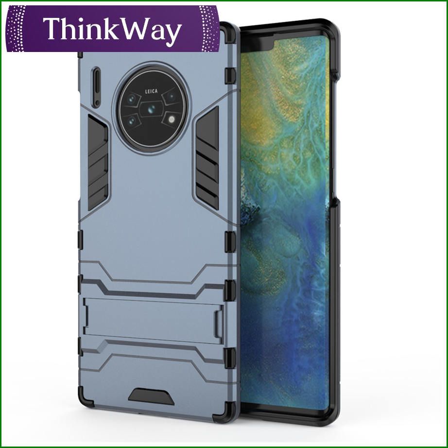 Hontinga IRON Man Armor Casing Luxury TPU Protective Hard Cases cover With Holder Shockproof Phone Case Softcase Hard Case For Huawei nova6 SE/nova7i/p40 lite & Huawei P40