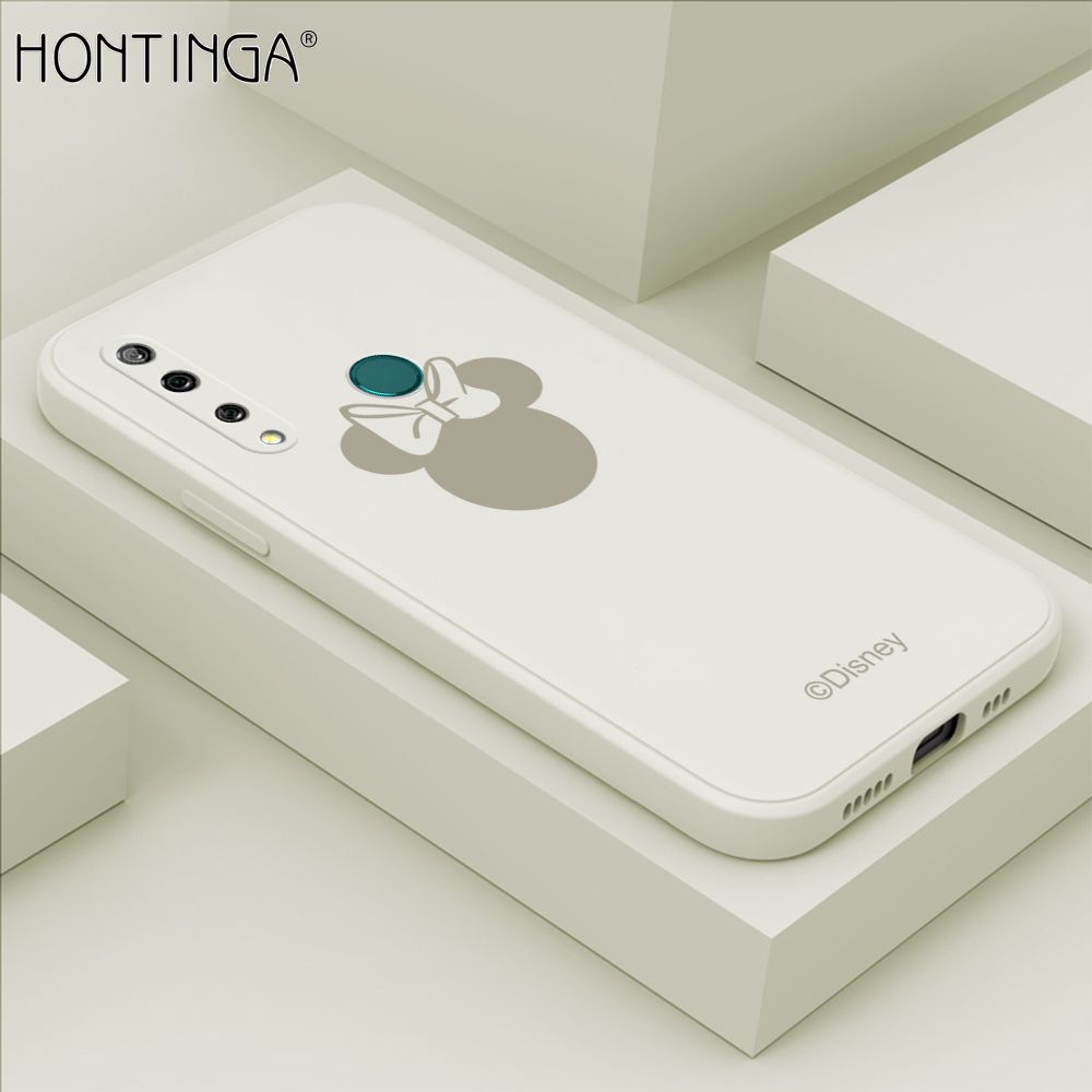 Hontinga for Huawei Y9 Prime 2019 Case Cartoon Mouse Phone Case Soft Square Edge Silicone Cases Full Lens Cover Shockproof Protection Cover