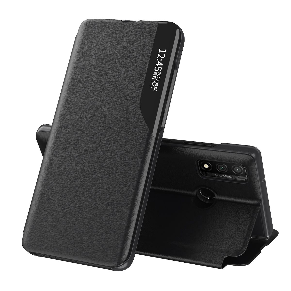 For Huawei P Smart Plus 2019 Flip Stand Cover PU Leather Protective Case