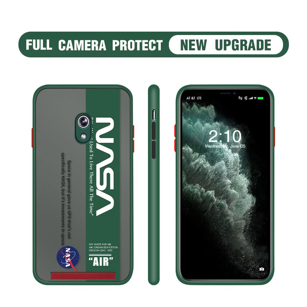 Hontinga for ASUS 6 Case Astronaut Space Logo Cases Edge Frosted Transparent Phone Cover