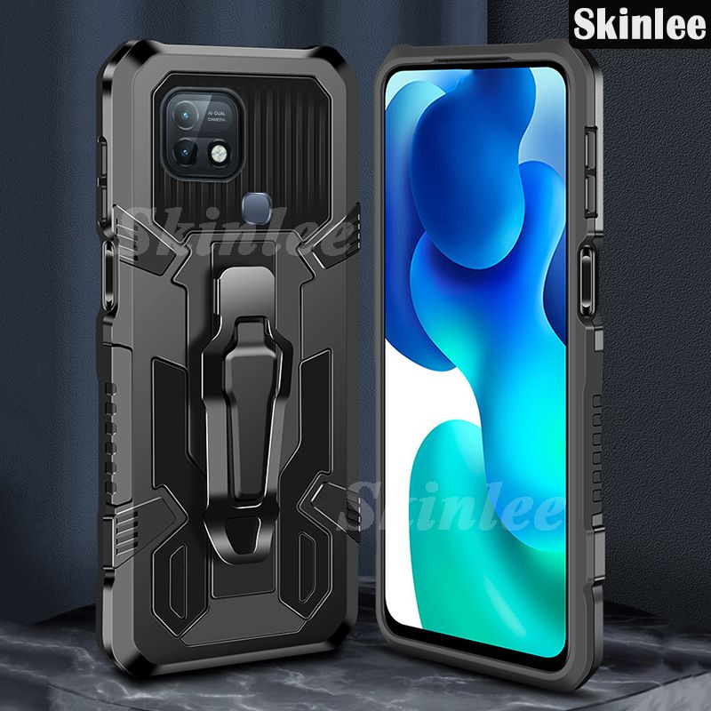 Phone Case for Infinix Hot 10i with Metal Clip Back Cover for Infinix Hot 10i Car Magnet Phone Cases
