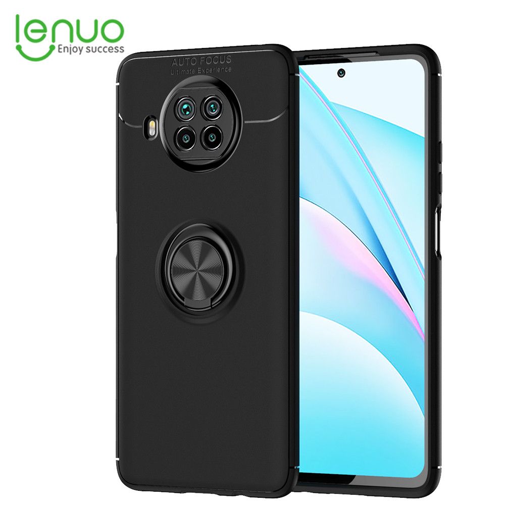 Lenuo for Xiaomi Mi 10T Lite / Mi 10i Ring Stand TPU Soft Case