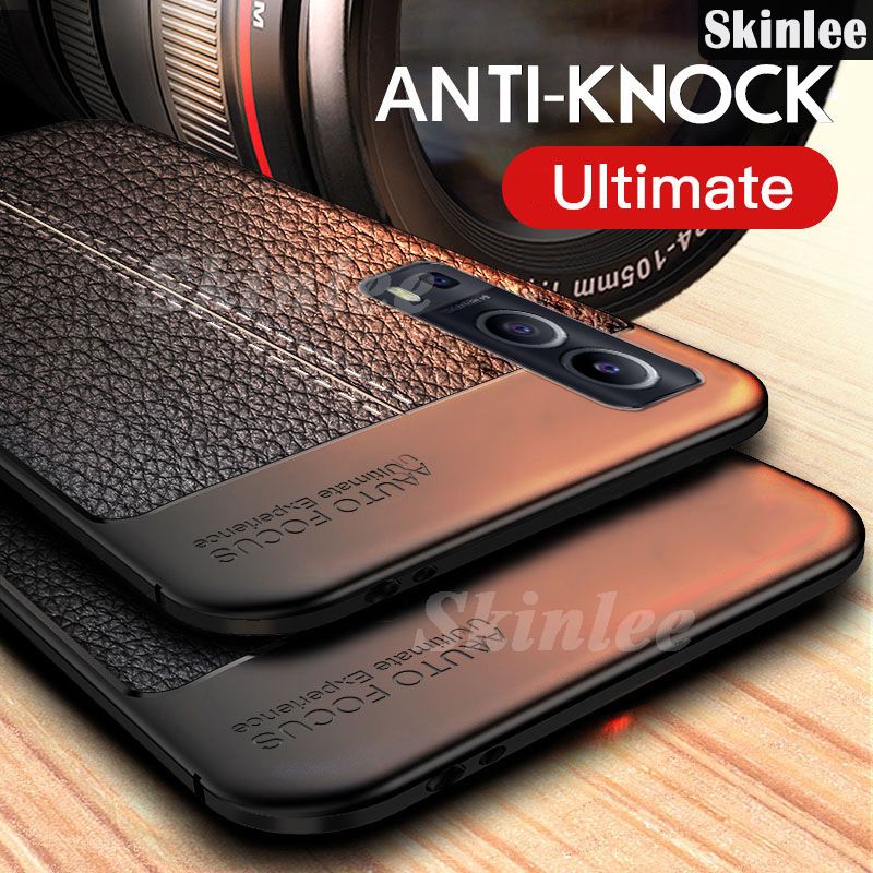 Phone Case for VIVO Y72 5G Cover Silicone Litchi Pattern PU Leather Shockproof Cases for VIVO Y72 5G Back Cover