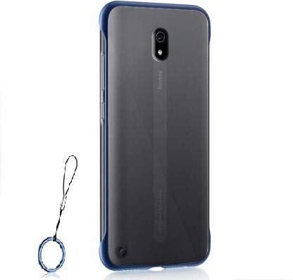 For Xiaomi Redmi 8A Frameless Case Matte Transparent Luxury Hard Back Cover With Ring - Camera