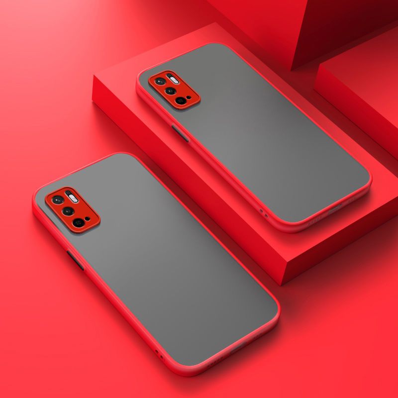 For Xiaomi POCO M3 Pro 5G Back Cover [Camera Lens Protection] Luxury Translucent Matte Protective Case Soft Silicone Bumper Shockproof Mobile Phone Cases