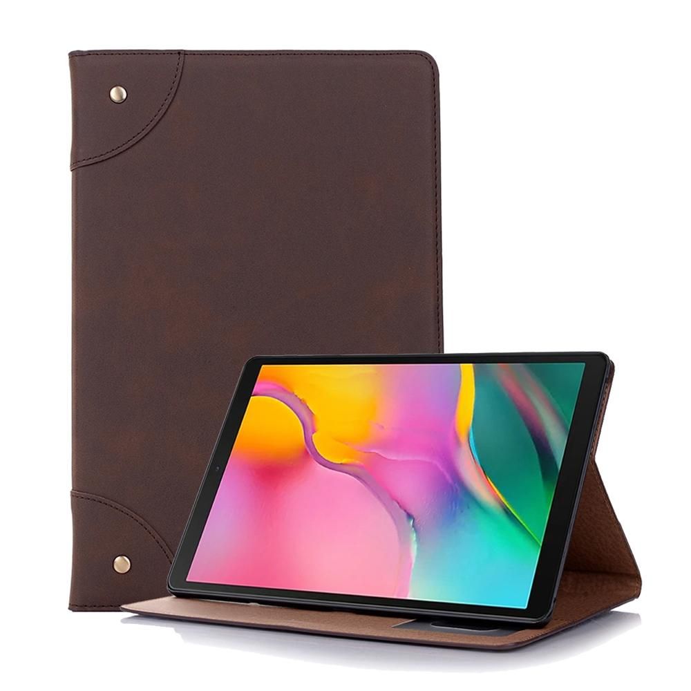 Retro Book Style Horizontal Flip Leather Case for Galaxy Tab S5e 10.5 T720 / T725, with Holder & Card Slots & Wallet (Coffee)