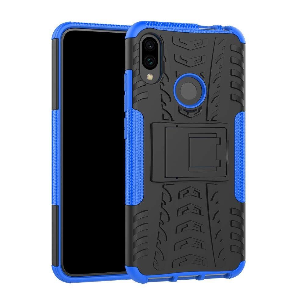 For Xiaomi Redmi Note 7 Pro Dual Layer Heavy Duty Armor Tough Hybrid Shockproof Stand Protective Case Cover