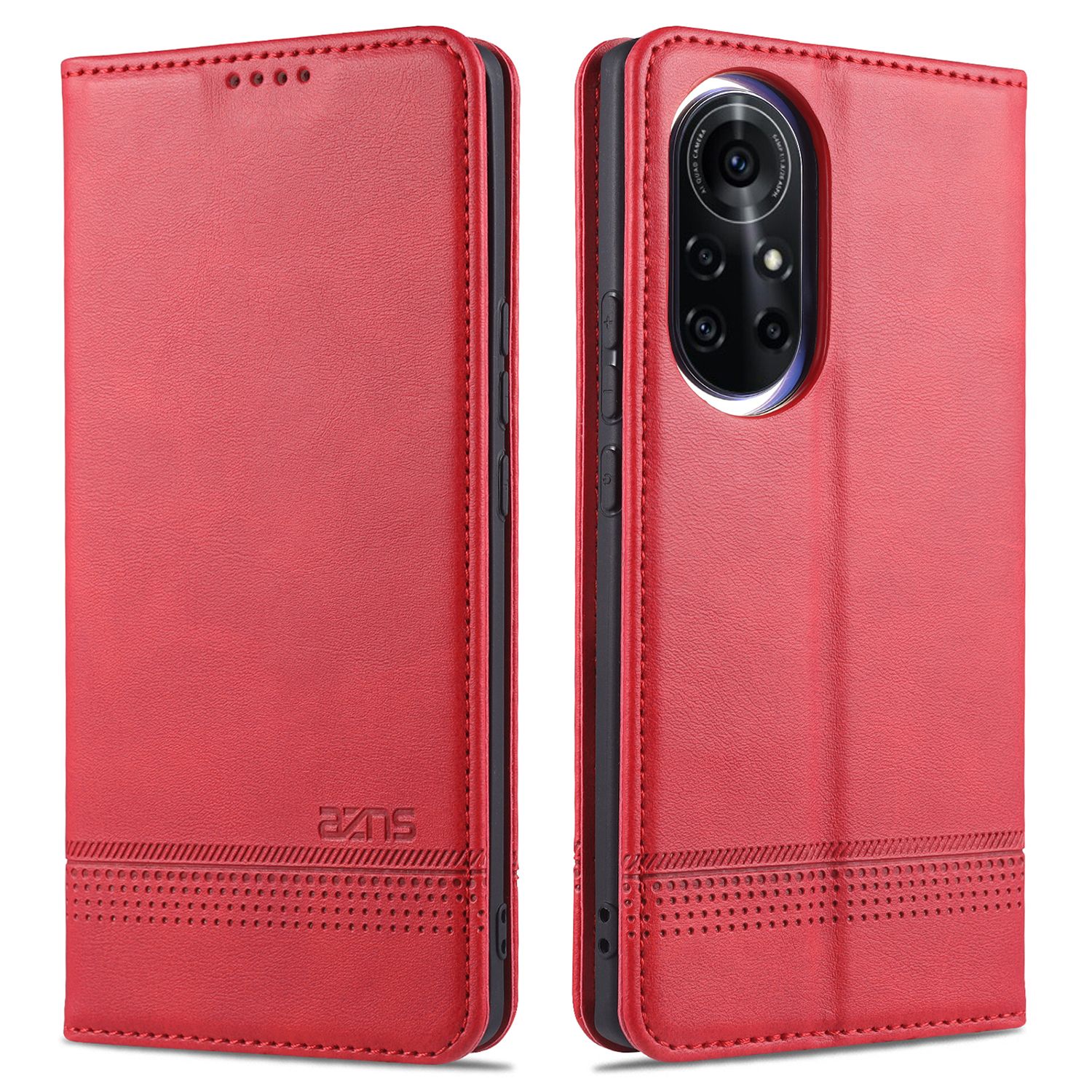 Leather Case for Huawei Nova 8 Pro Vintage Flip Wallet Card Slots Magnetic Closure TPU Inner Stand Cover
