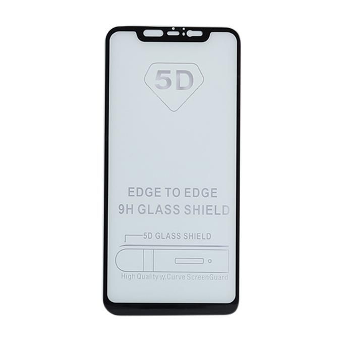 5D 9H Tempered Glass Screen Protector for MI 8 - Black