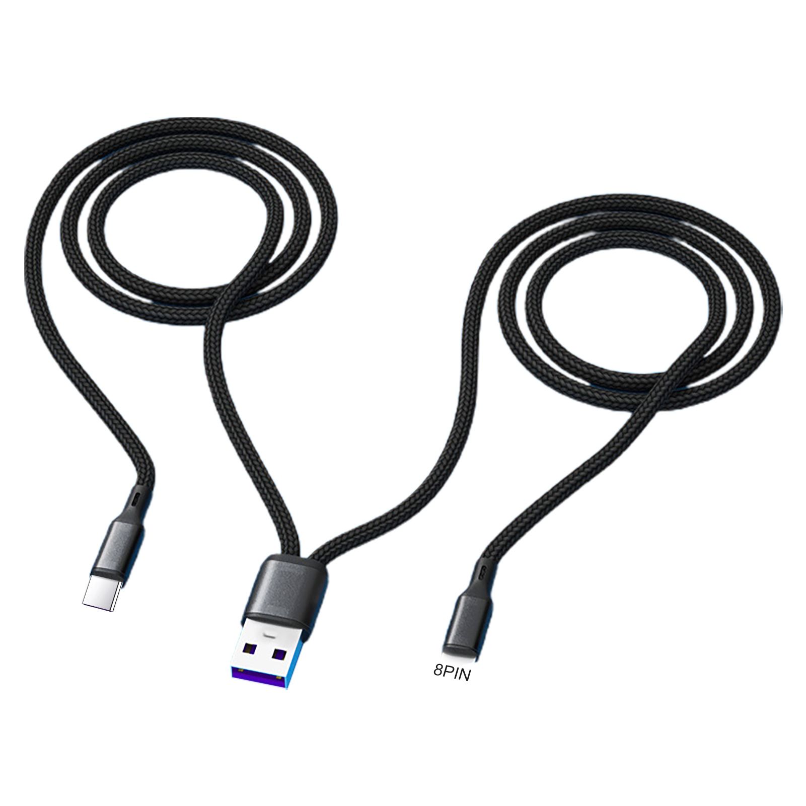 Data Cable Anti-winding 1.2m for Android/Type-C/for iOS Charging Wire