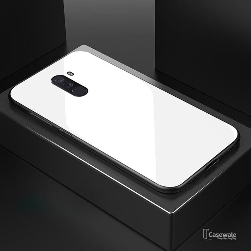 Glass Back Cover For Xiaomi Poco F1 - White