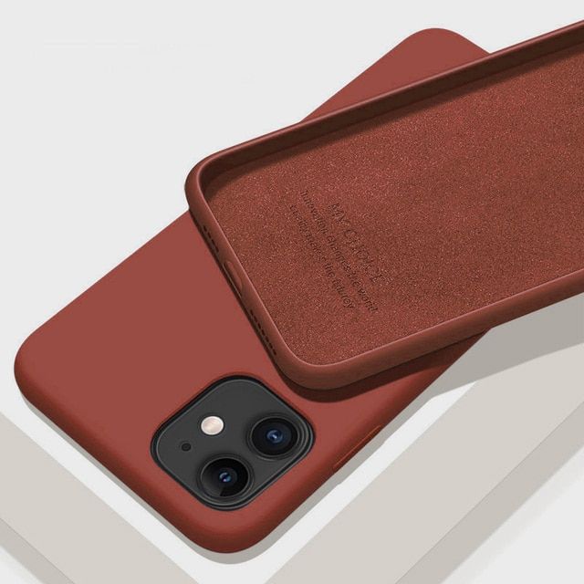 Shockproof Soft velvet Liquid Silicone Case For iPhone 13 12 11 Pro Max XS X XR 10 5 6 6S 7 8 Plus SE 12 13 Mini Back Cover TPU