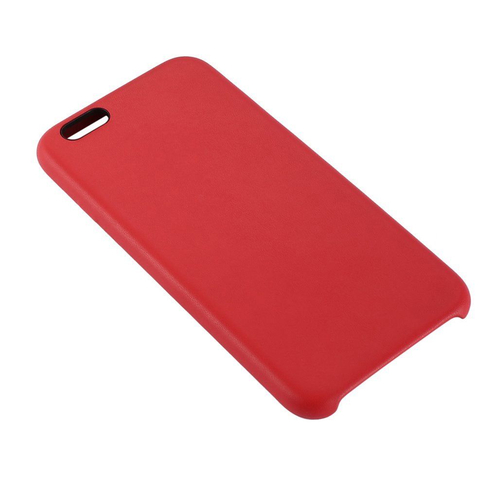 Solid Color Pu Leather Mobile Phone Protective Case Cover Fit For Iphone Red For Iphone 6/6S