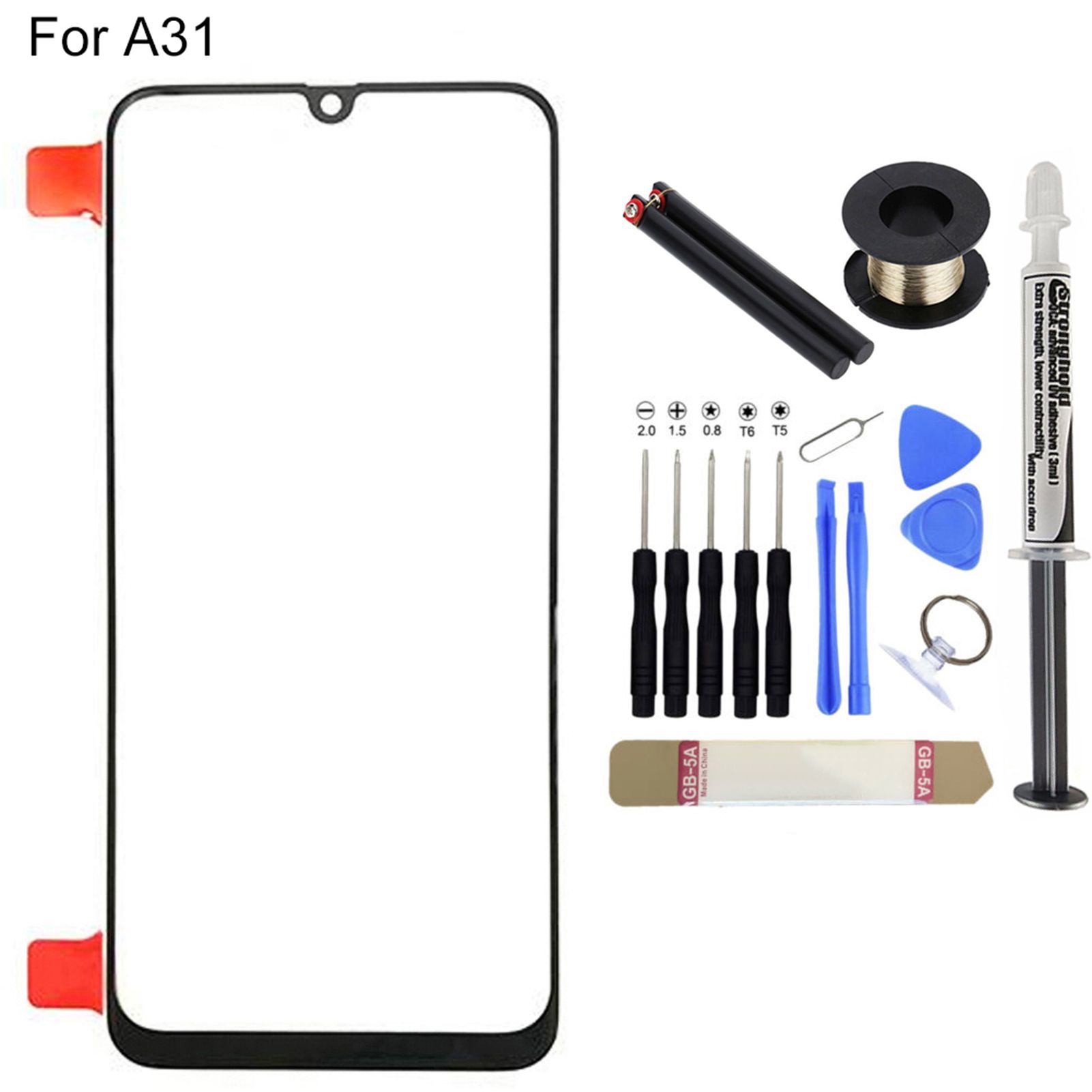 Screen Outer Lens Replacement Tool Kit for Samsung Galaxy A01 A11 21 31 41 51 71
