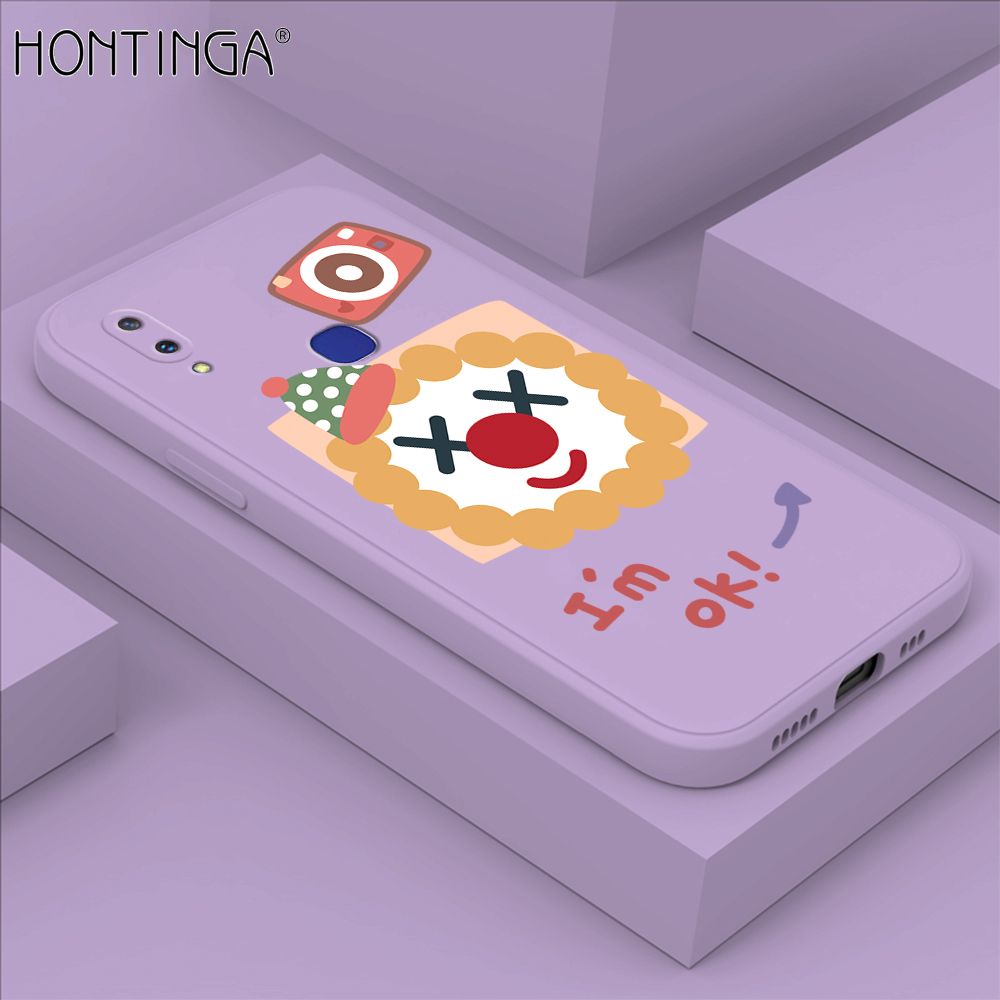Hontinga for Vivo V11I Case New Cartoon Joker Phone Case Phone Case Soft Square Edge Silicone Cases Full Lens Cover Shockproof Protection Cover