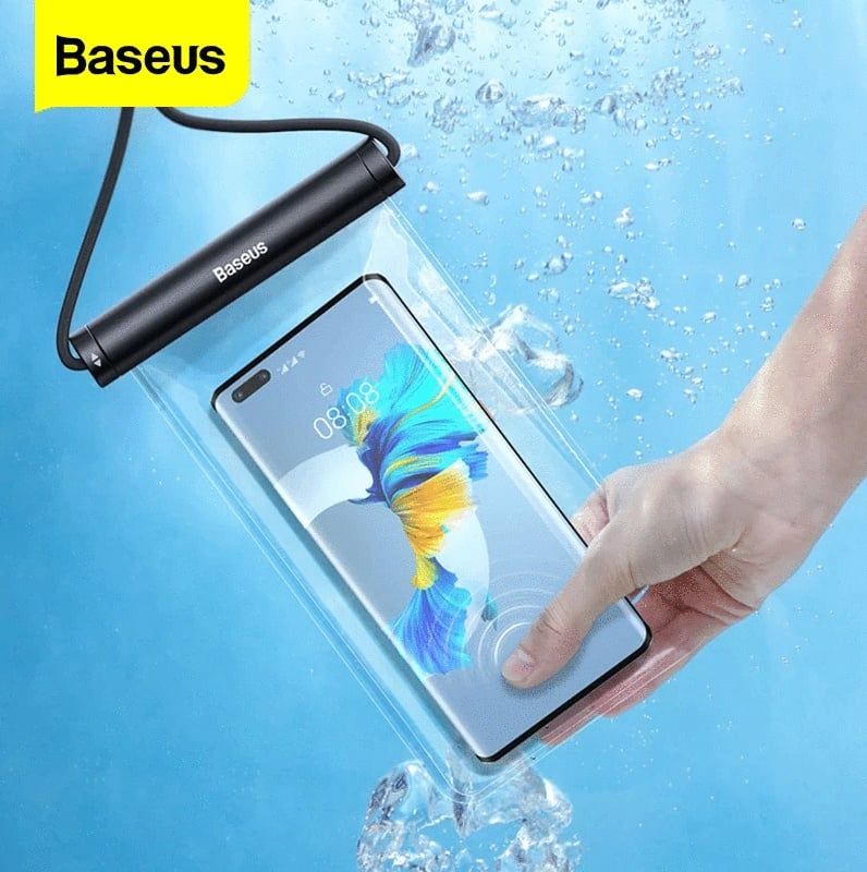 Baseus Universal Waterproof Phone Case IPX8 Water Proof Swim Pouch Bag Mobile Phone Cover - মোবাইল ফোন - Phone