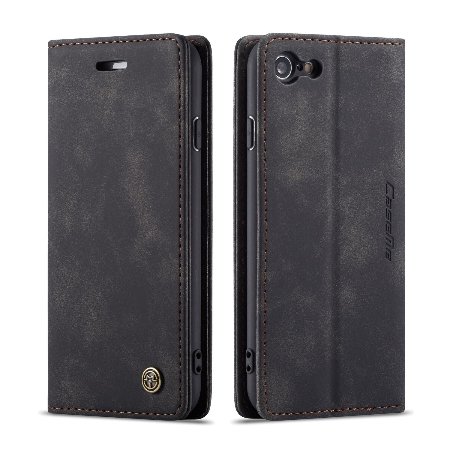 High Quality Retro Magnetic Flip Leather Case For Apple iPhone SE 2020 Phone Case Wallet Card Cover