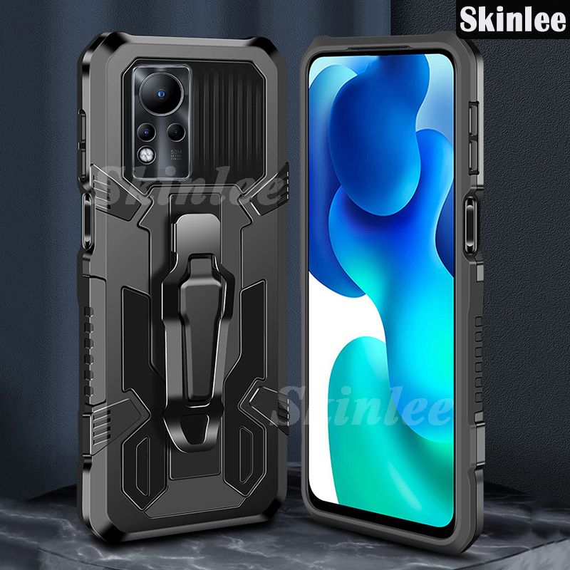 Phone Case for Infinix Note 11 with Metal Clip Back Cover for Infinix Note11 Car Magnet Phone Cases