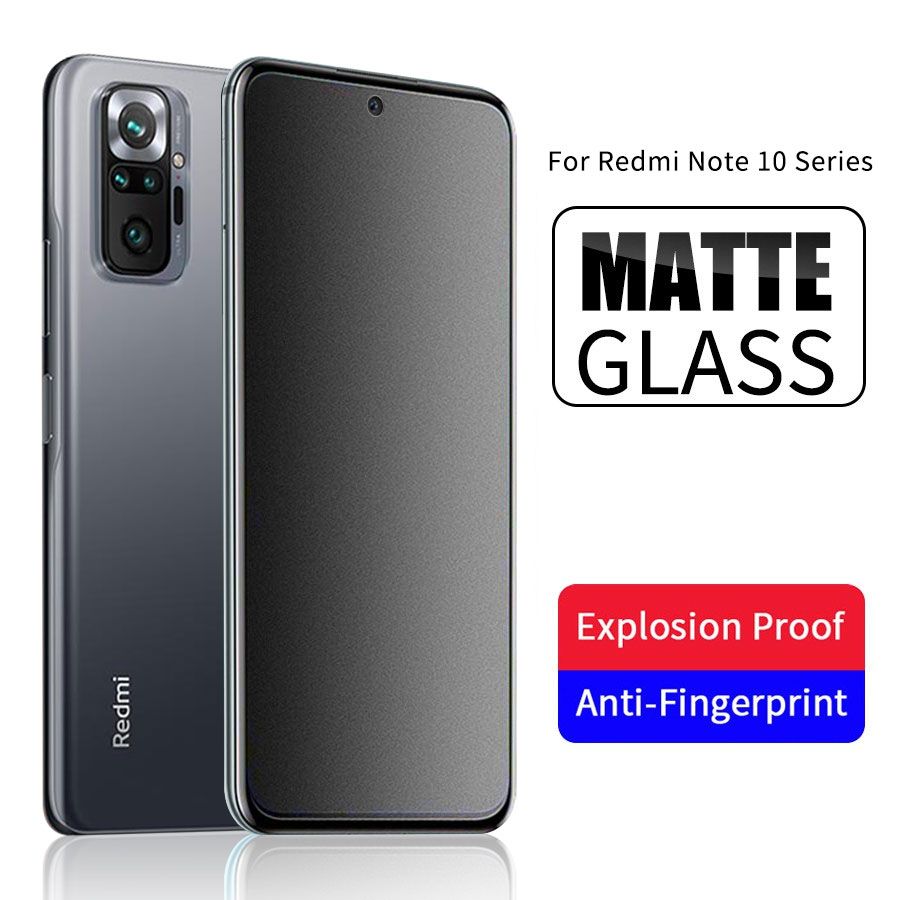 For Xiaomi Redmi Note 10 Pro / Note 10 / Note 10 Pro Max Premium Anti Fingerprint Gaming Matte Screen Protector Tempered Glass