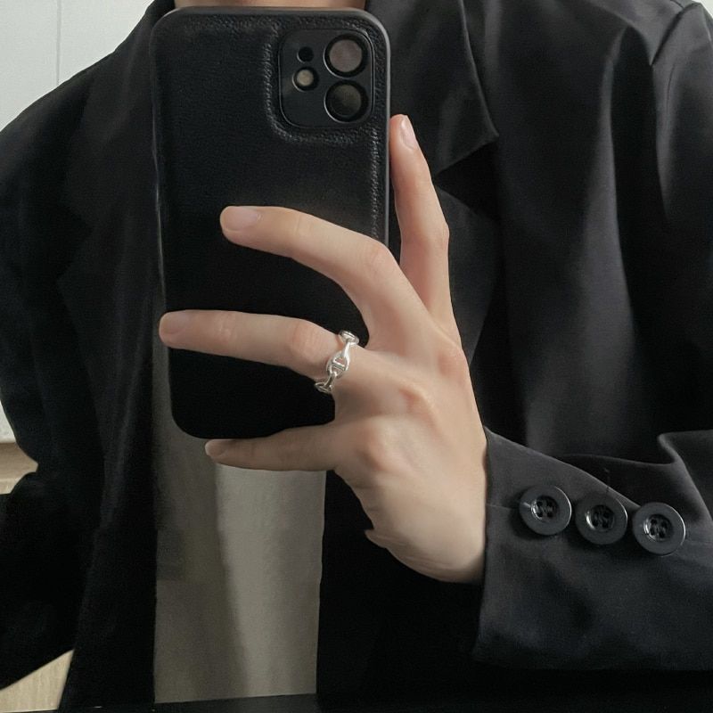 Korea Personalise Name Letters Leather PU Soft Phone Case For iPhone 13 12 11 Pro X XS Max XR 7 8 Plus Luxury Plain Back Cover