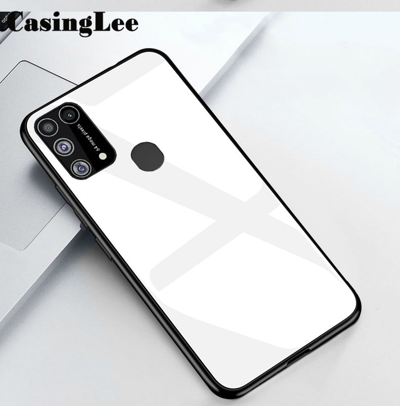 Protect Cover For Samsung M31 case Glass Phone Cases Full Protection Tempered Glass Protetor Back case for Galaxy M31 case cover