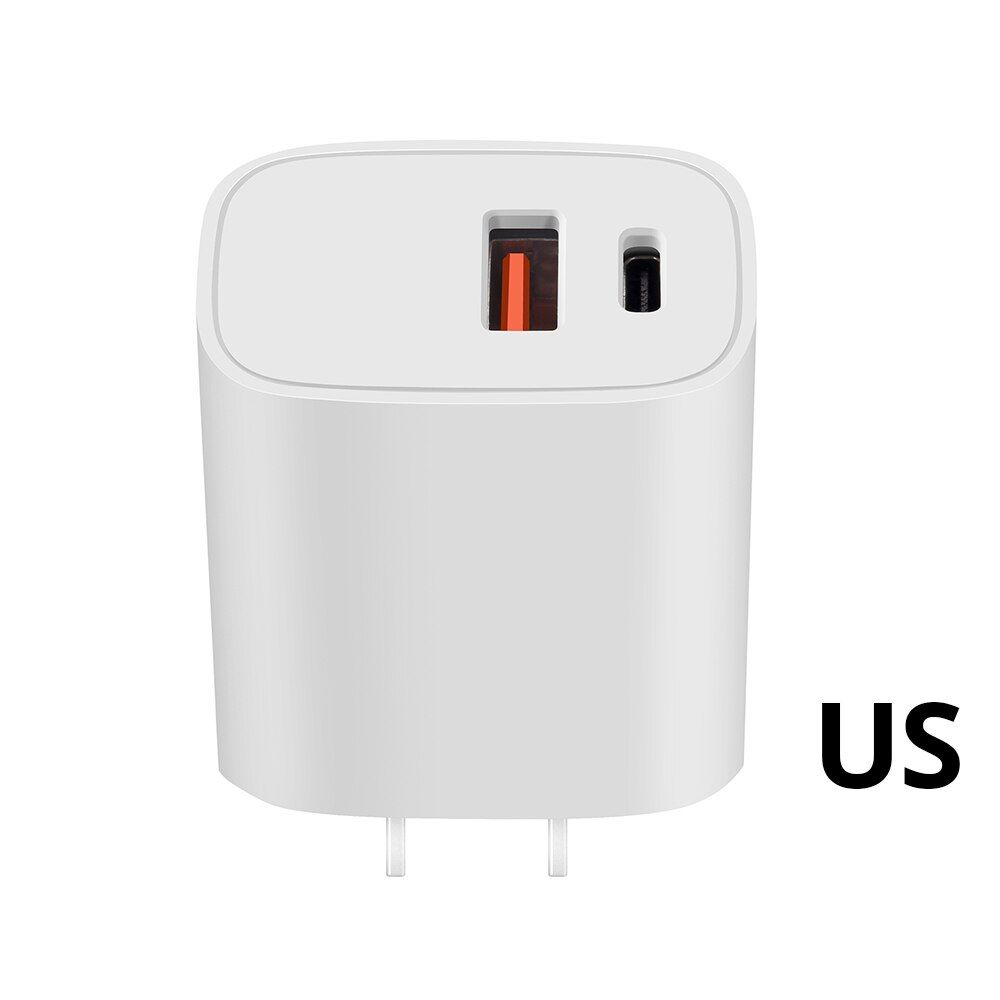Fivetech 20W PD 3.0 Fast Charging Adapter For iPhone 12 Pro Max/12 Pro/12Mini/11 Samsung EU US UK Plug USB Type C Quick Chargers