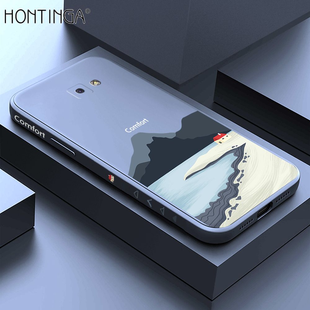 Hontinga for Samsung J5 Prime Case Side Design New Mount Back Cover Soft Square Edge Pattern Liquid Silicone Trend Phone Cases