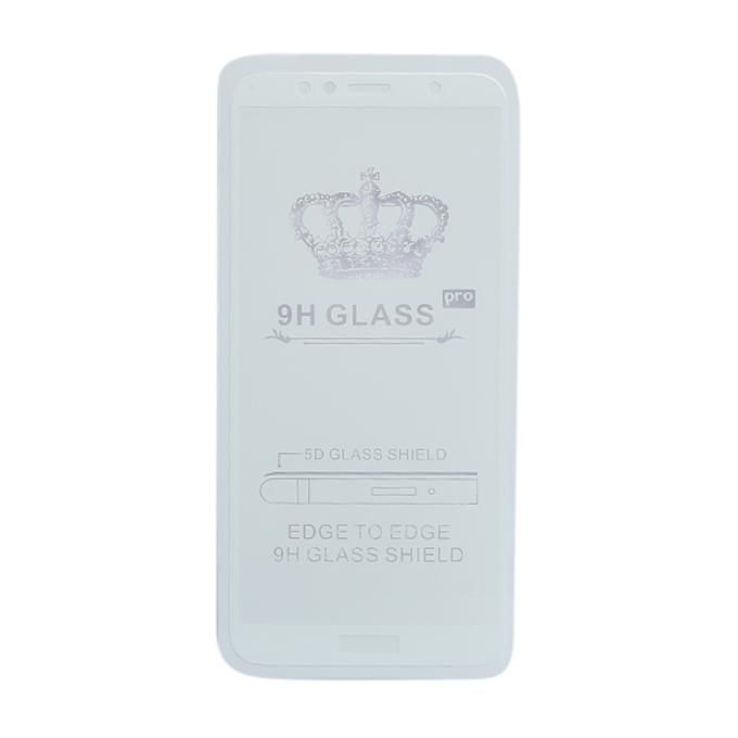 5D 9H Tempered Glass Screen Protector for Huawei Y6 Prime - White