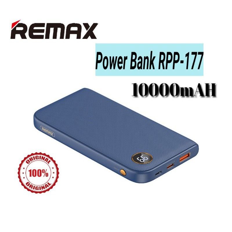 REMAX RPP-177 (NEW_ARRIVAL) CHANGES SERIES TWO-WAY FAST CHARGE POWER BANK 22.5W USB + TYPE-C 20W PD 10000MAH