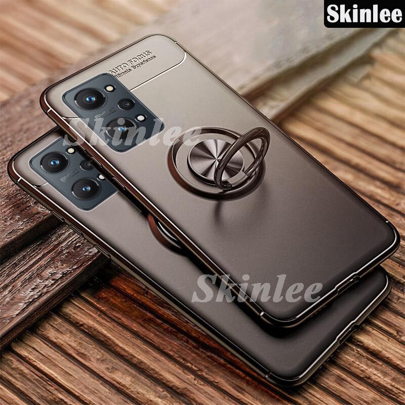 Phone Cases Realme GT NEO 2 Magnetic Finger Ring Holder 360 Degree Rotation Car Holder for Realme GT NEO2 Back Cover