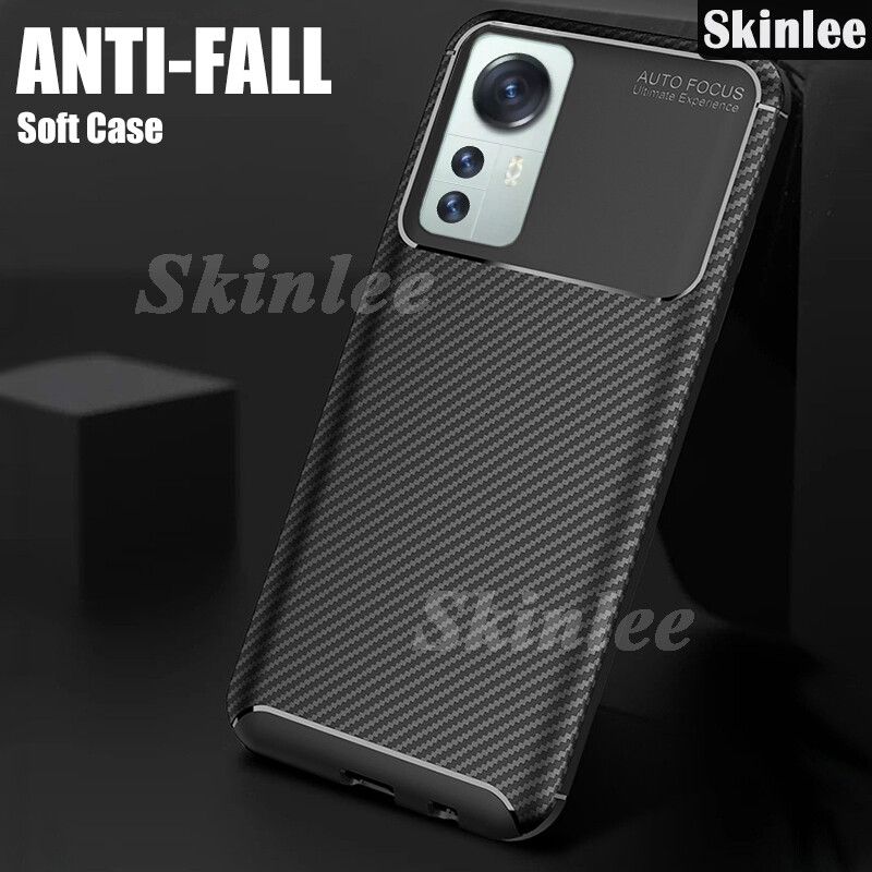 Phone Case Xiaomi 12 Shockproof Soft Carbon Fiber Design Heat Dissipation All Inclusive Ultra-thin Soft Cover for Xiaomi12 Back Cover Wire Drawing Cases