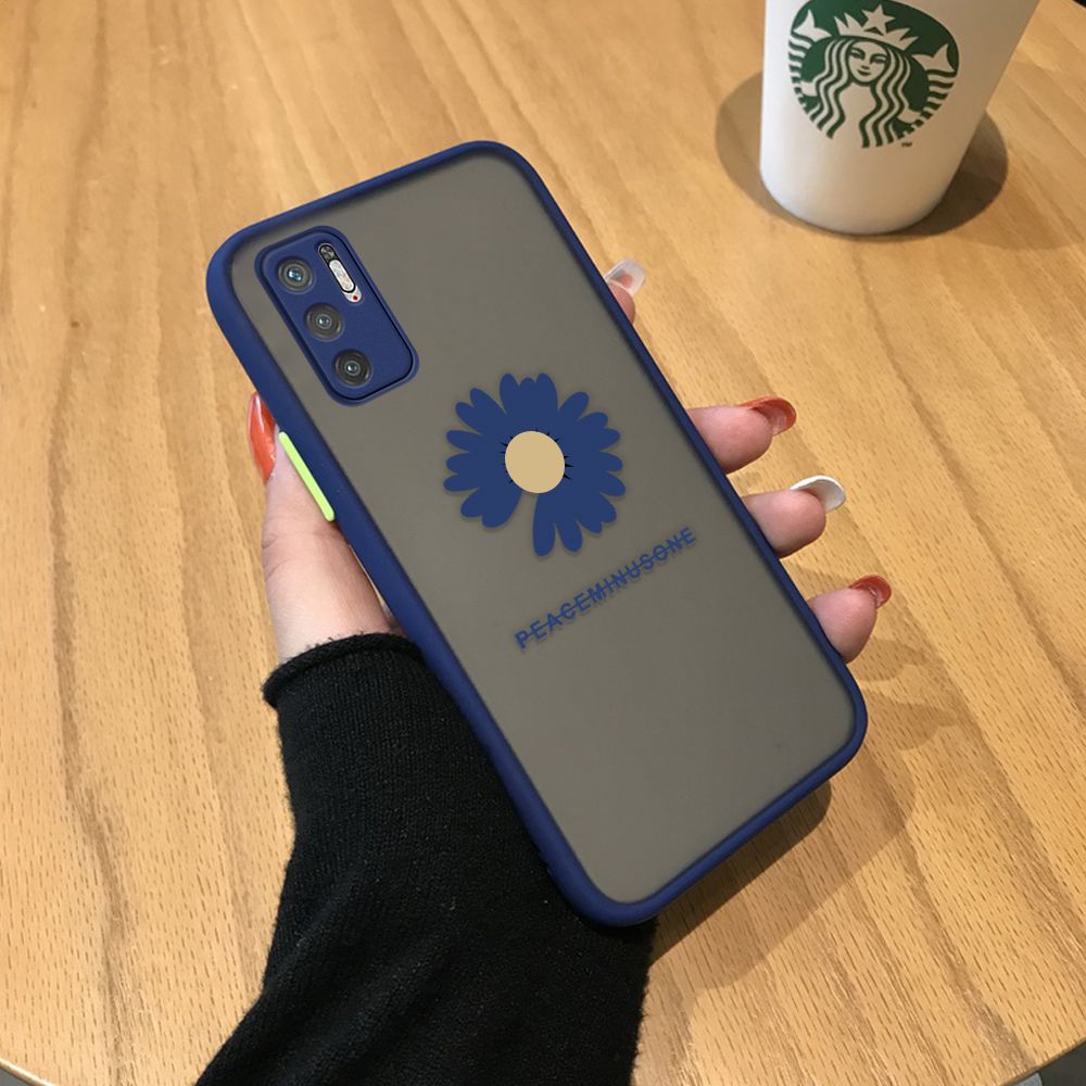 Jizetin for Xiaomi Poco M3 Pro 5G / 4G / Remi Note 10 5G Back Cover Small Fresh Daisies Mobile Phone Case Ultra Thin Full Lens Protection Phone Case for Girl
