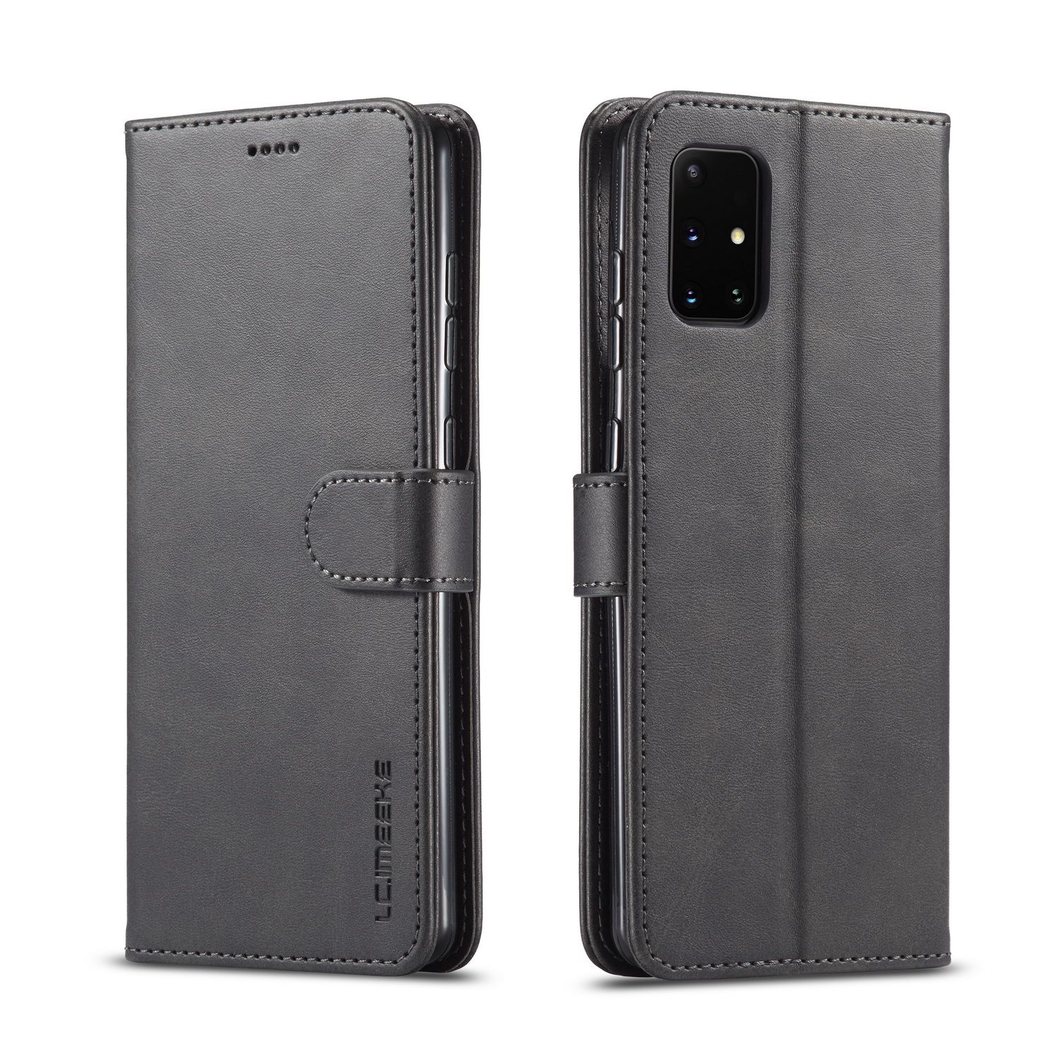 For Samsung Galaxy A71 Premium PU Leather Magnetic Card Holder Case Shockproof TPU Inner Flip Stand Cover